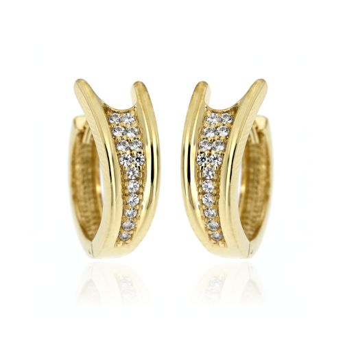 Zlatnictví U Kostela Stříbrné pozlacené kroužky se zirkony MDB441