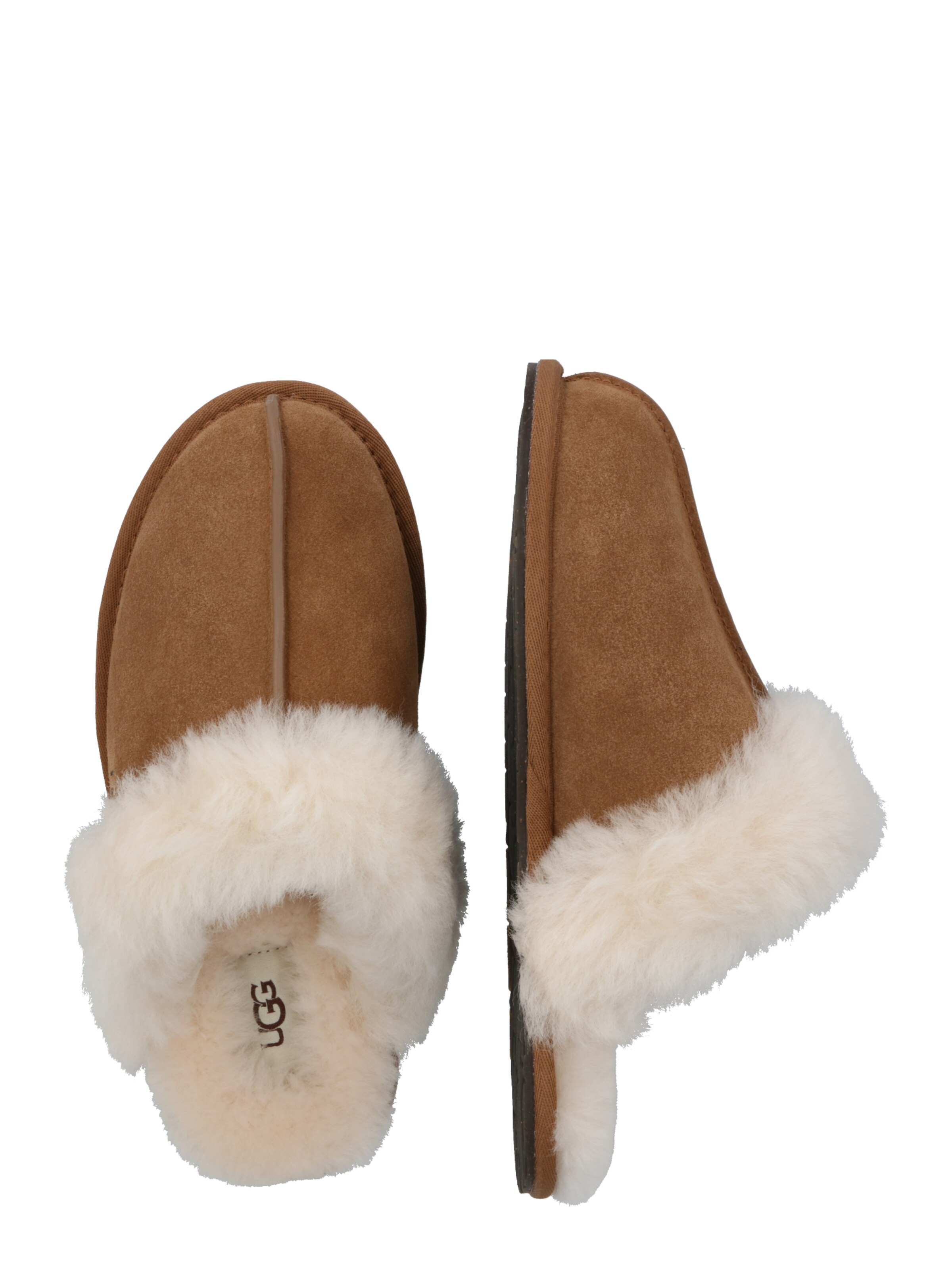 UGG Pantofle 'SCUFFETTE II' krémová / světle hnědá / černá