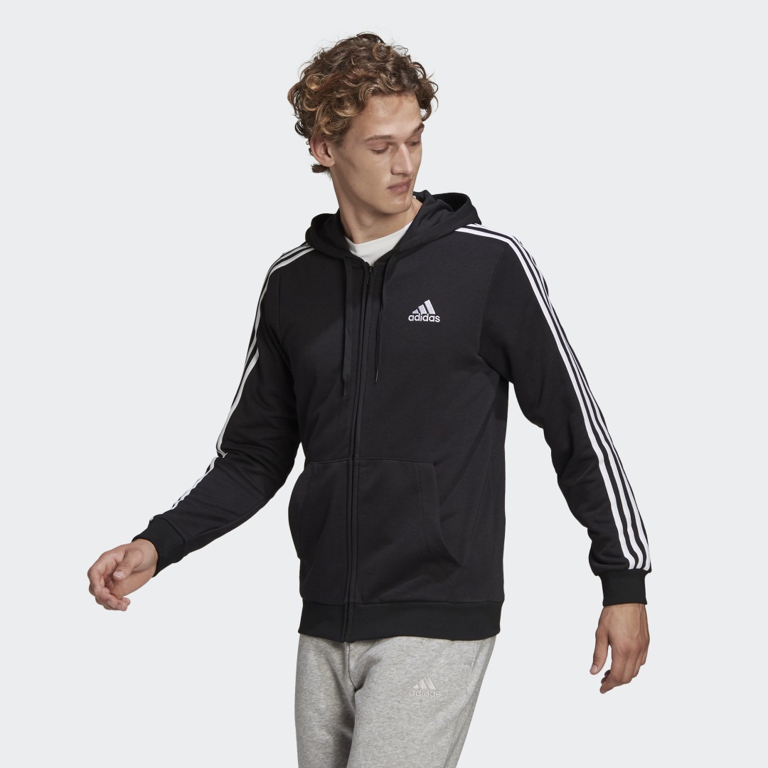 Sweatshirts Adidas Essentials 3 Stripes Fullzip Fleece () • price 154 AUD  AUD •