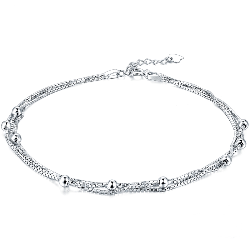 Olivie Stříbrný řetízek na nohu TRIO 4752