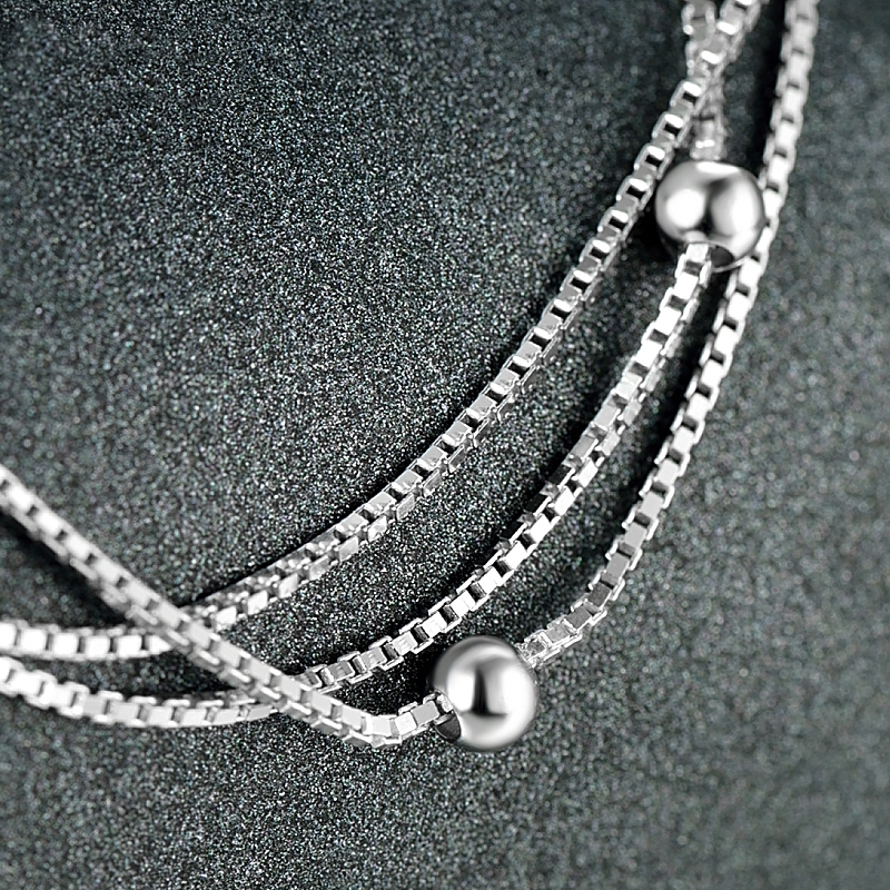 Olivie Stříbrný řetízek na nohu TRIO 4752