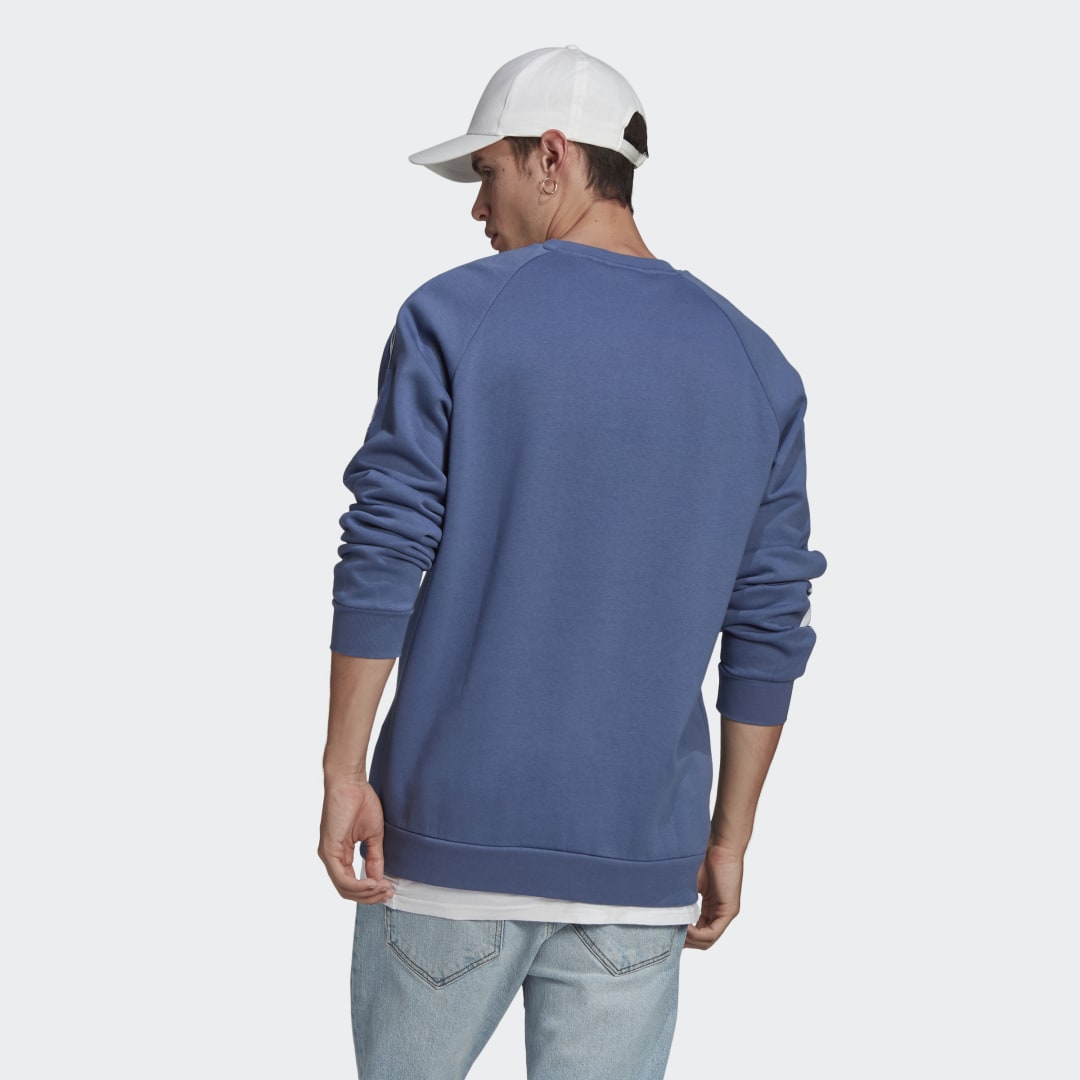 adidas Mikina LOUNGEWEAR Adicolor 3D Trefoil 3-Stripes Crew - GLAMI.cz