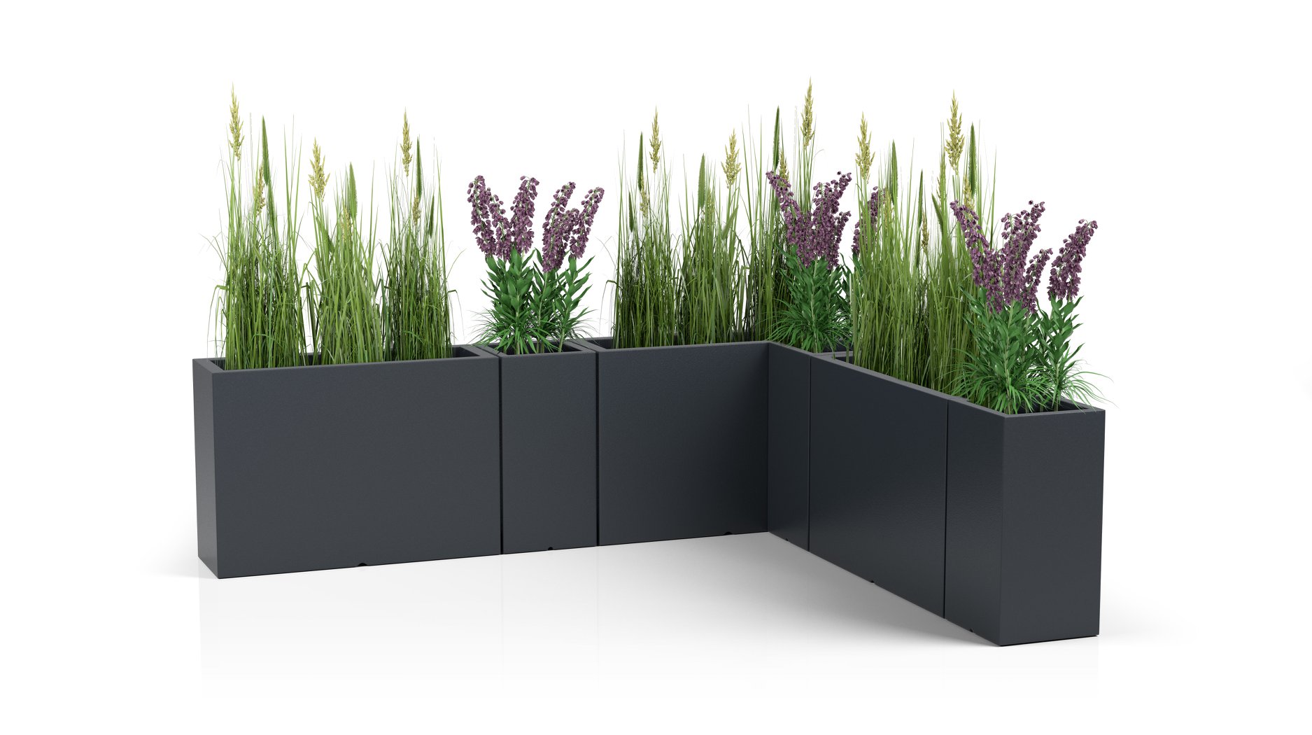 Osvetleni.com Květináč Monumo LONGERINO Barva: Antracit, Odvod vody: Ano