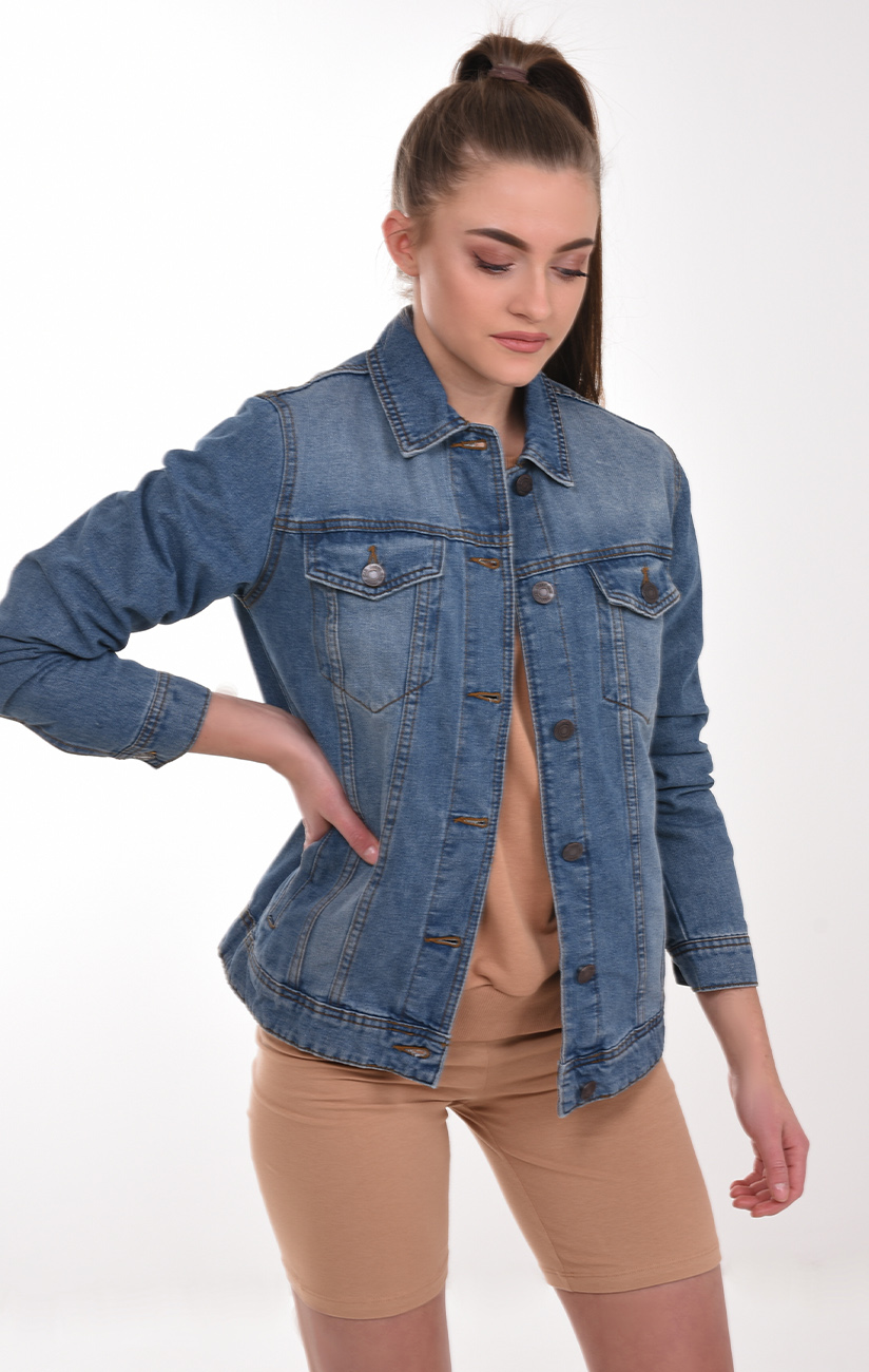 PRODLOUŽENÁ DENIM BUNDA Noisy May