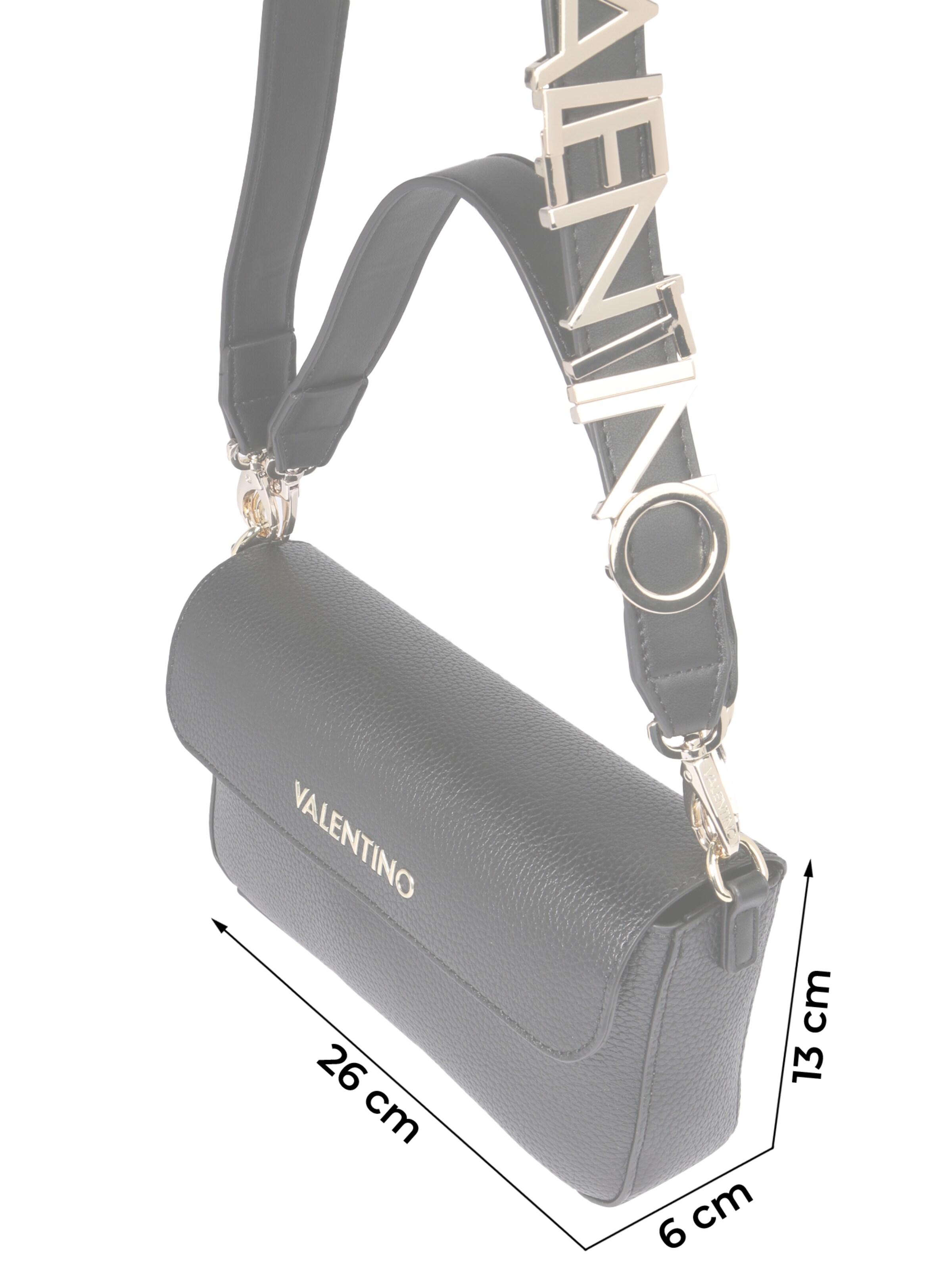 VALENTINO Taška přes rameno 'Alexia' černá