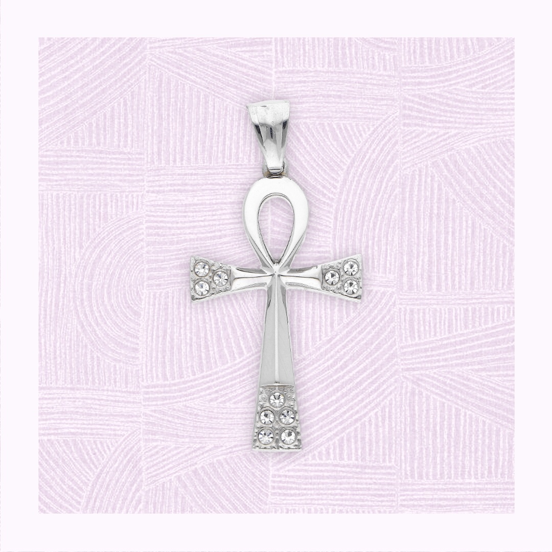 Ewena Ocelový kříž z chirurgické oceli KT231