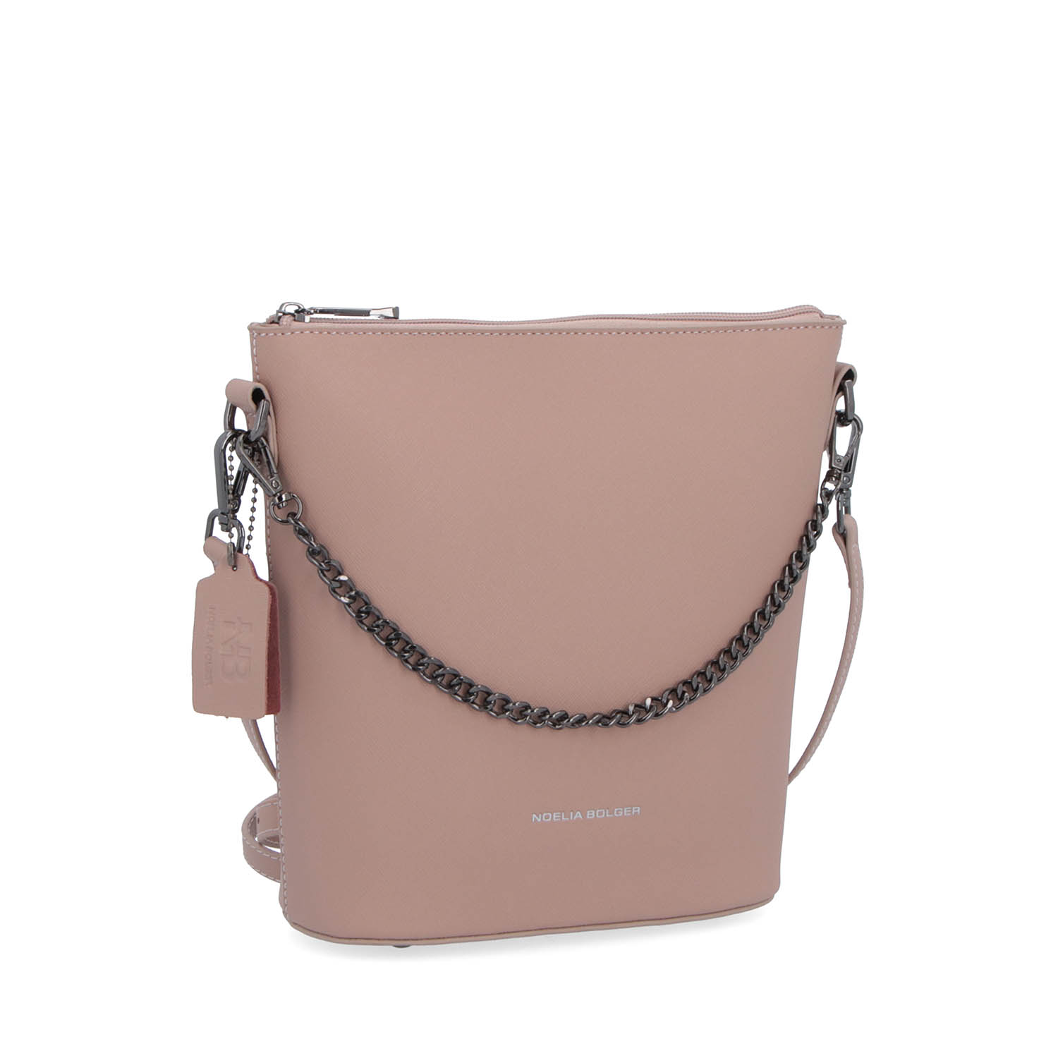 Kožená kabelka crossbody Noelia Bolger tělová NB 0041 N
