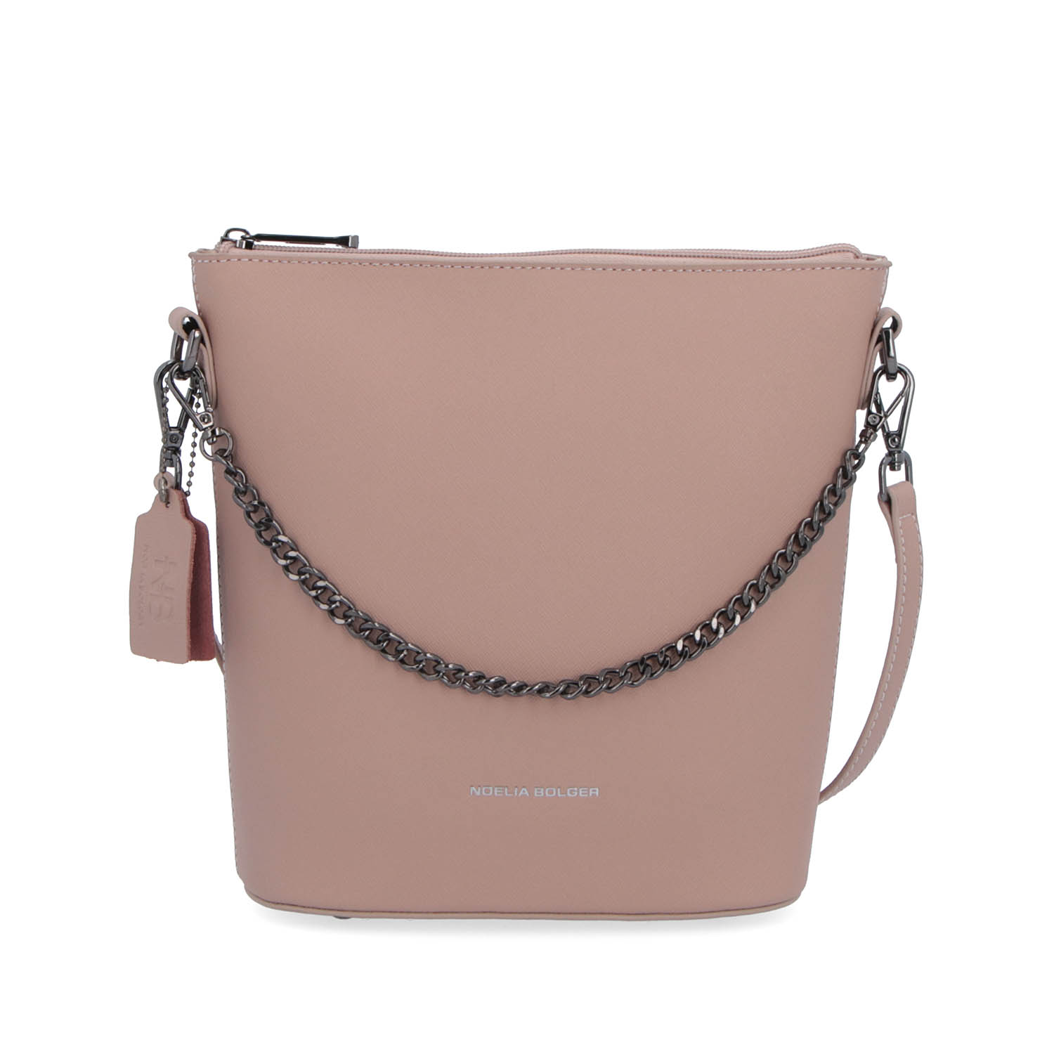 Kožená kabelka crossbody Noelia Bolger tělová NB 0041 N