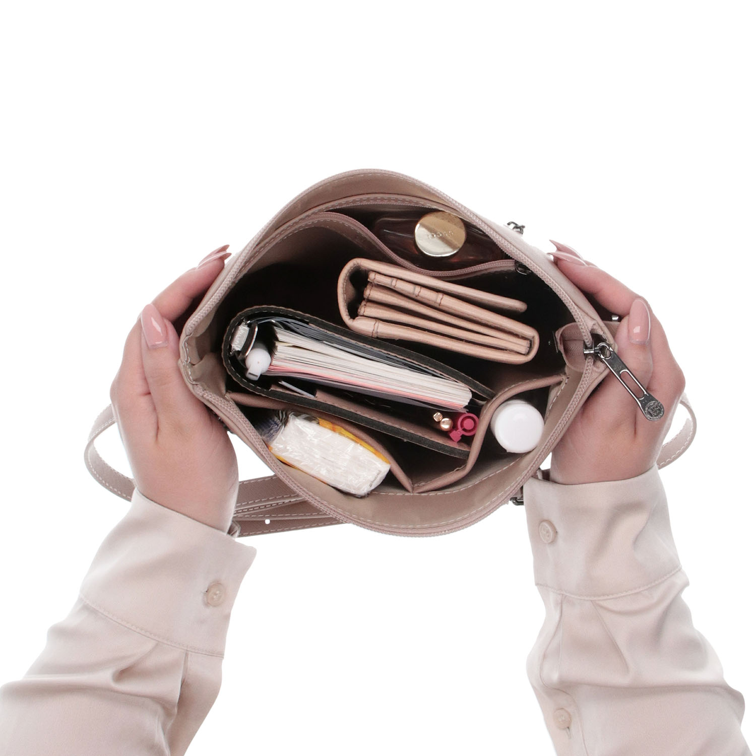 Kožená kabelka crossbody Noelia Bolger tělová NB 0041 N