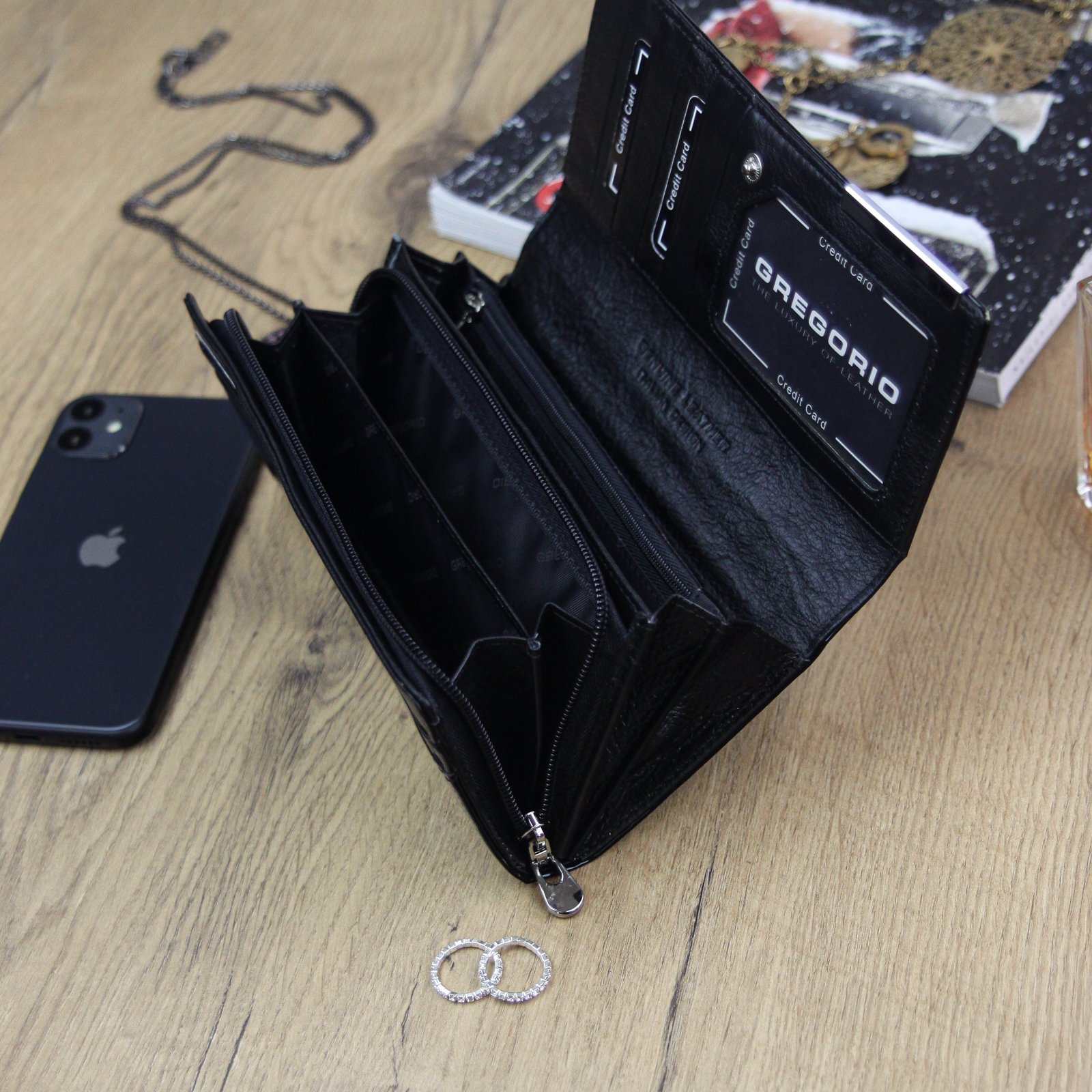 Dámská kožená peněženka Gregorio BC-106 černá