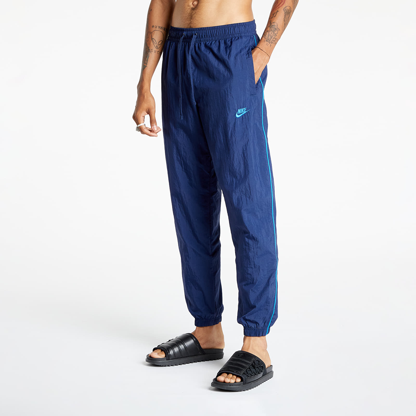 signal blue nike sweatpants