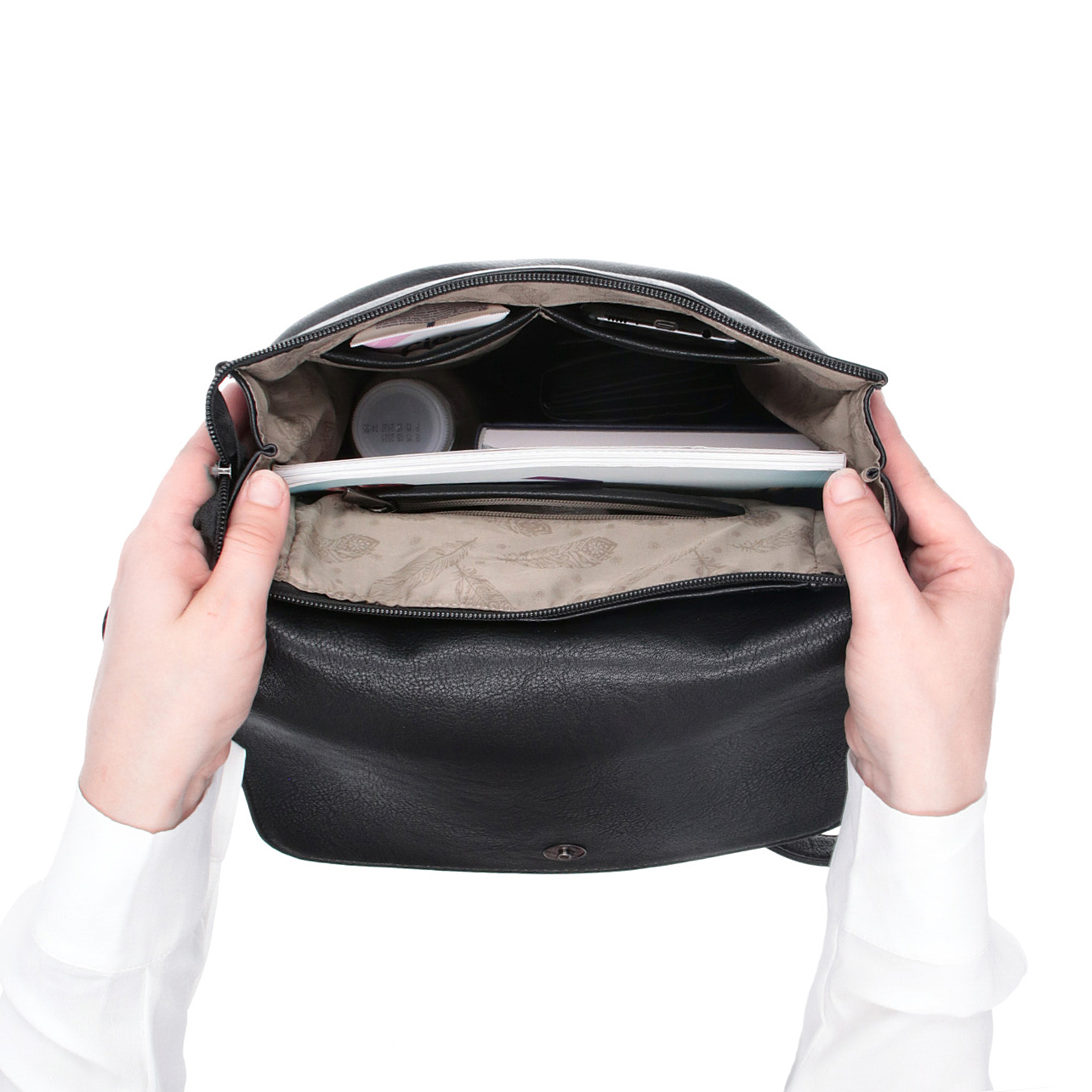 Městský batoh ze syntetické kůže Tangerin modrá 8006 SM