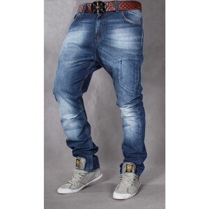 SUPERLAPP kalhoty pánské 16A baggy jeans džíny - GLAMI.cz