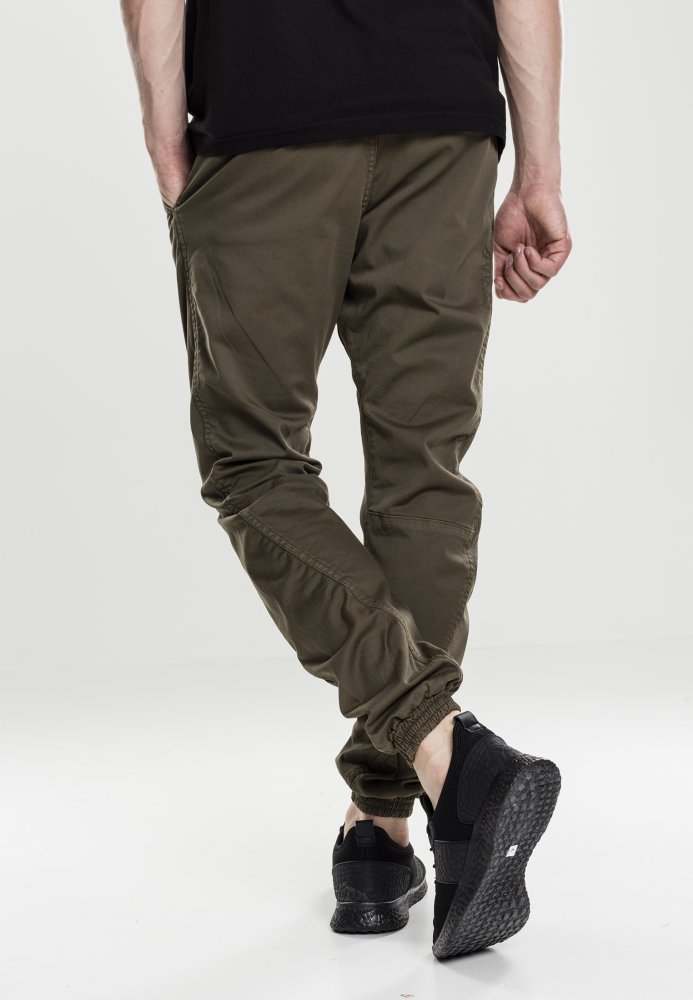 URBAN CLASSICS Stretch Jogging Pants - olive