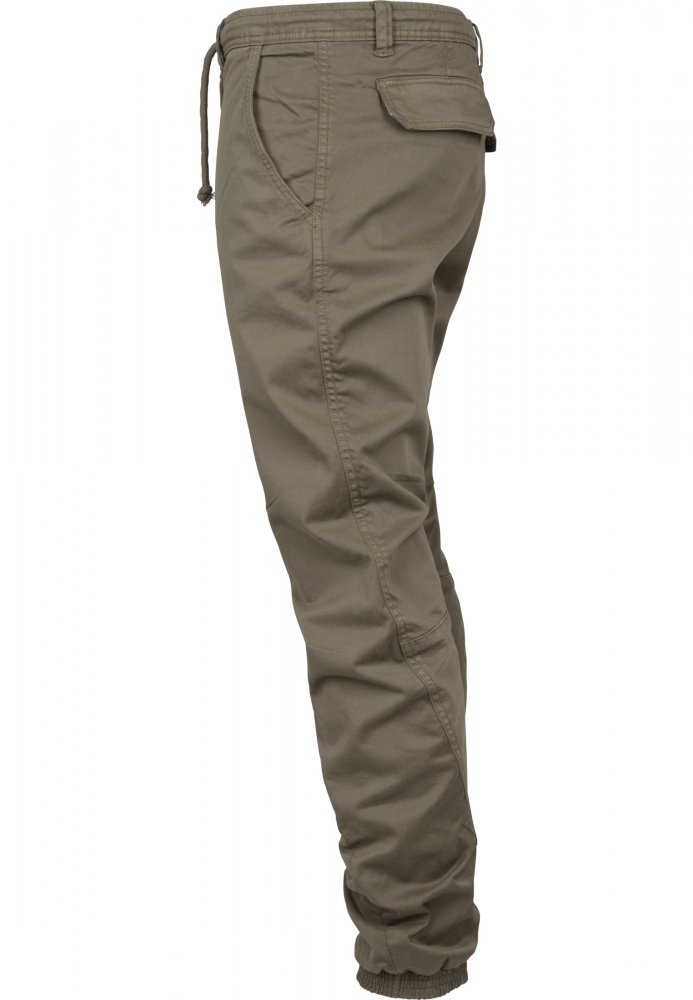 URBAN CLASSICS Stretch Jogging Pants - olive