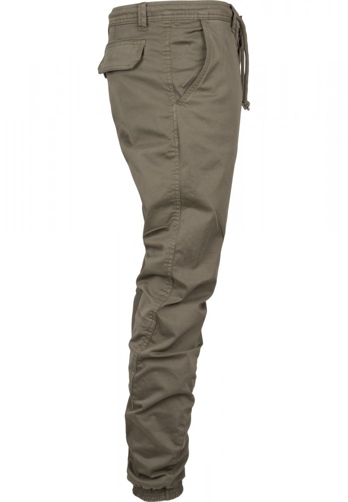 URBAN CLASSICS Stretch Jogging Pants - olive