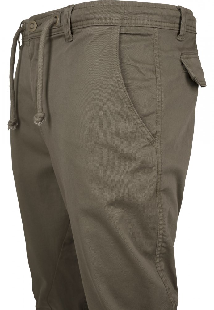 URBAN CLASSICS Stretch Jogging Pants - olive