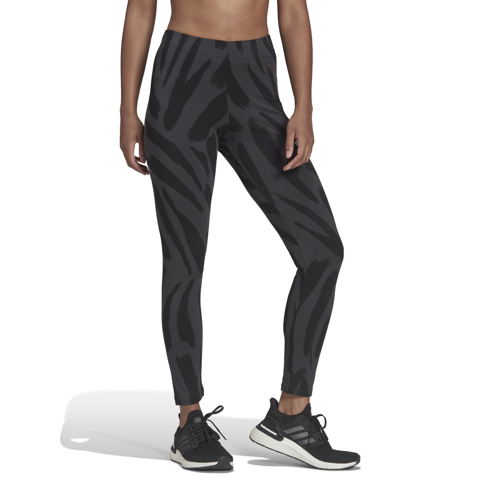 adidas Performance adidas Sportswear Future Icons Feel Fierce Graphic Leggings MULTCO/CARBON/BLACK