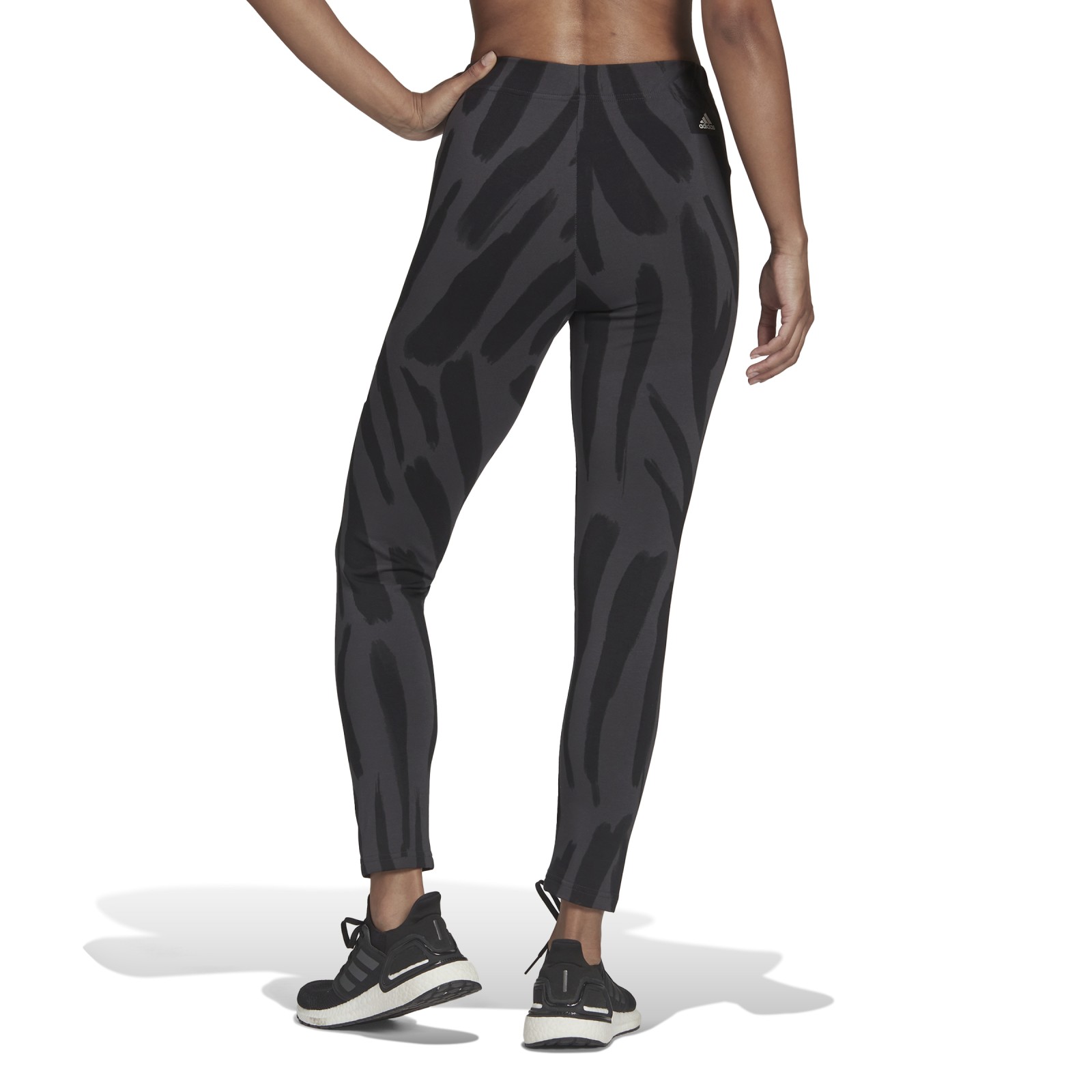 adidas Performance adidas Sportswear Future Icons Feel Fierce Graphic Leggings MULTCO/CARBON/BLACK