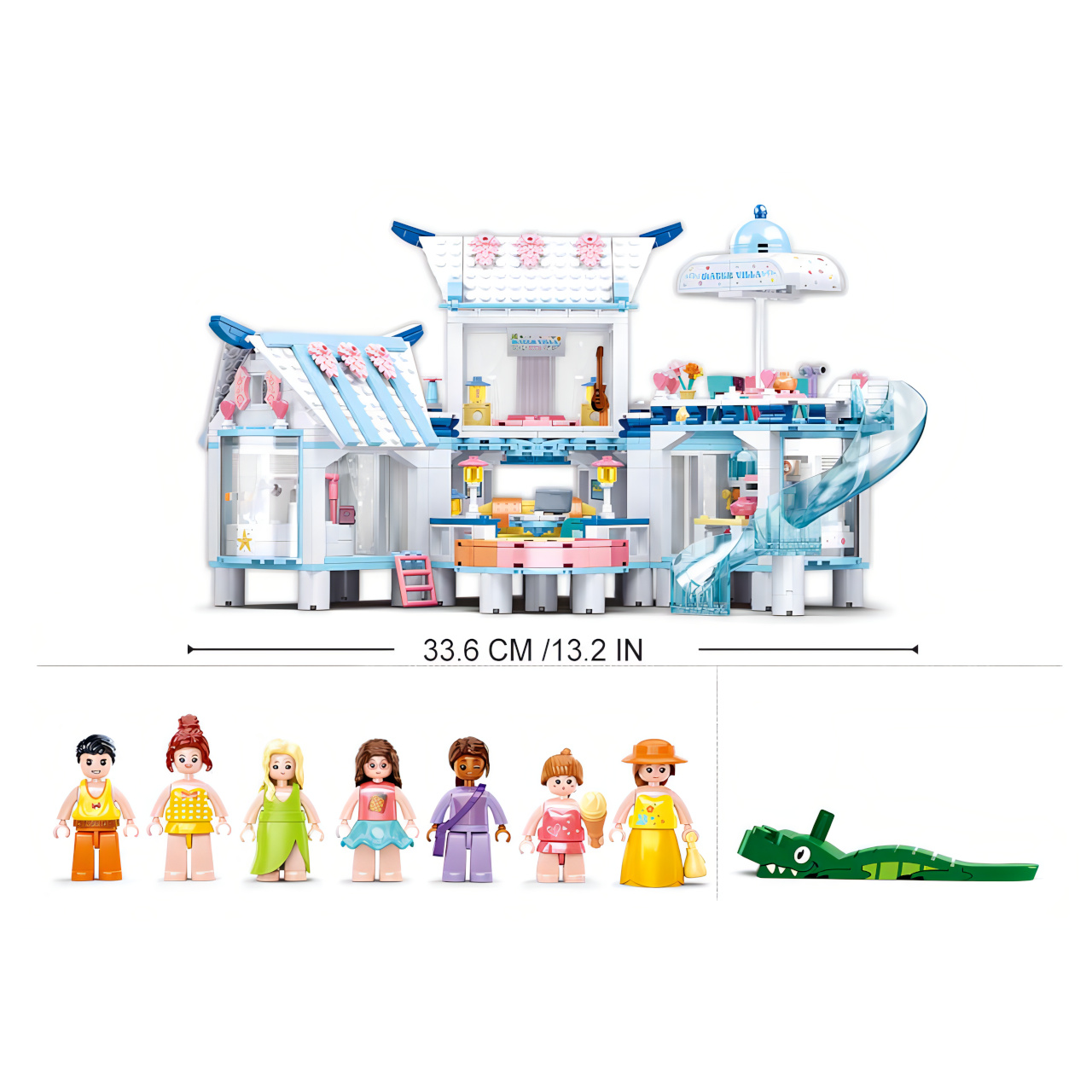 Plovoucí vila s bazénem Sluban