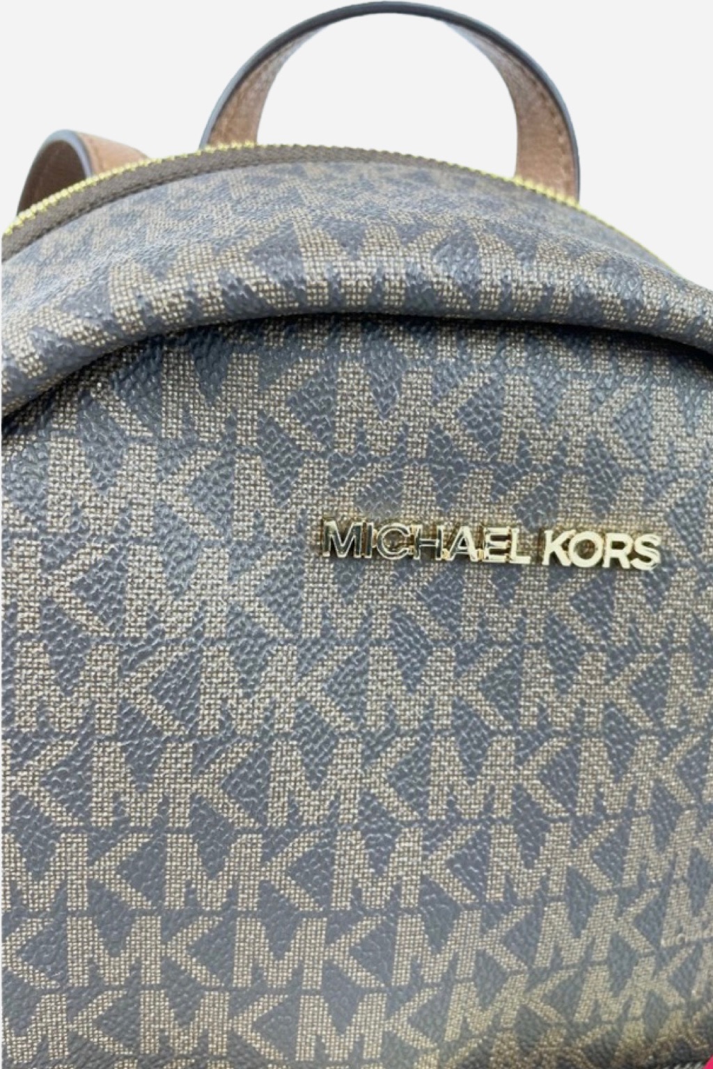 Michael Kors ERIN backpack medium hnědý monogram dámský batoh GLAMI.cz