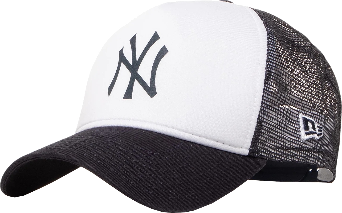 New Era Team Block New York Yankees MLB Trucker Cap Bílá