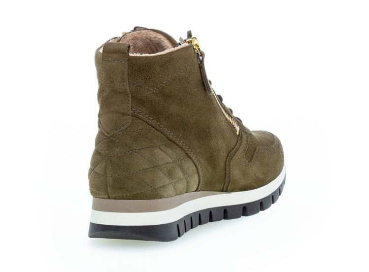 Kotníková obuv v zajímavém zpracování a barvě Gabor 96.455.33 zelená