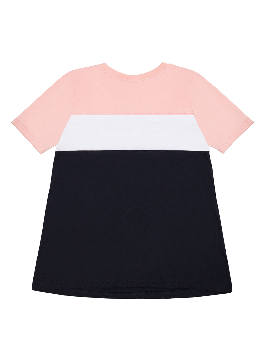 Winkiki Kids Wear Dívčí tunika New York - růžová/navy