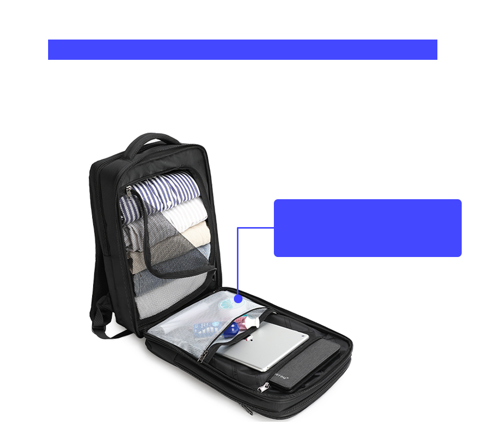 Městský batoh 15.6'' - Tigernu, T-B3983 Black