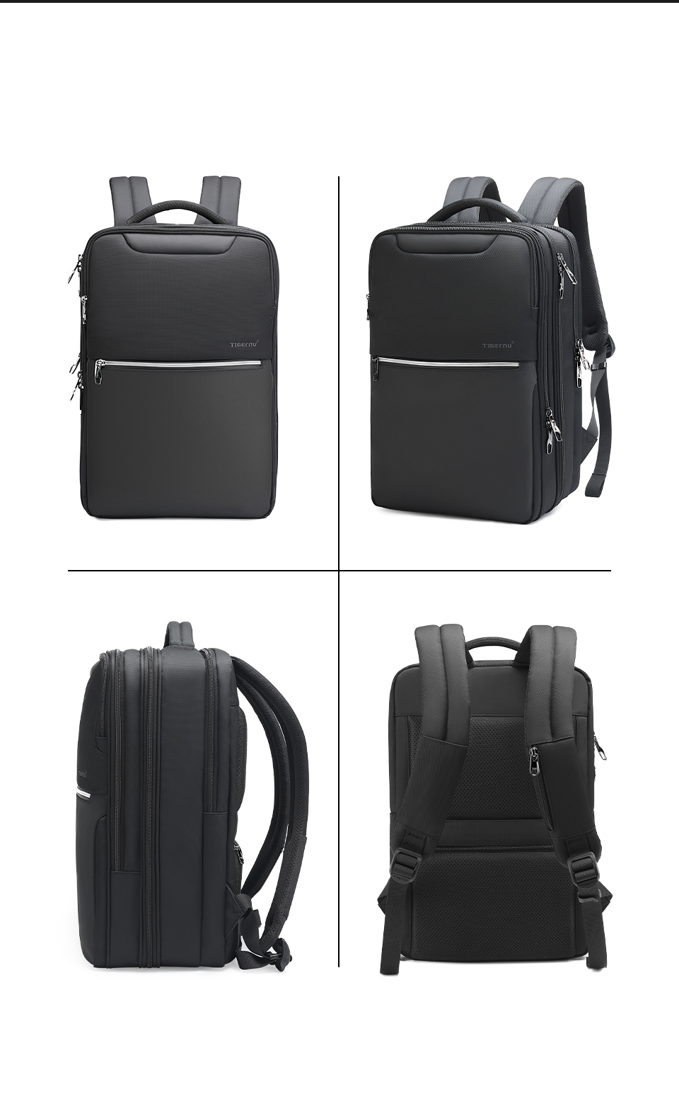 Městský batoh 15.6'' - Tigernu, T-B3983 Black