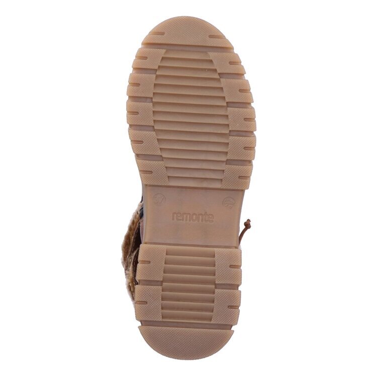 Módní kotníková obuv s kožíškem Remonte D0E70-22 hnědá