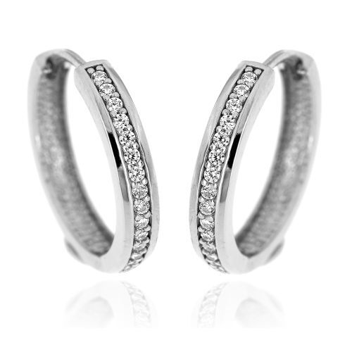 Zlatnictví U Kostela Stříbrné kroužky s bílými zirkony 5059b