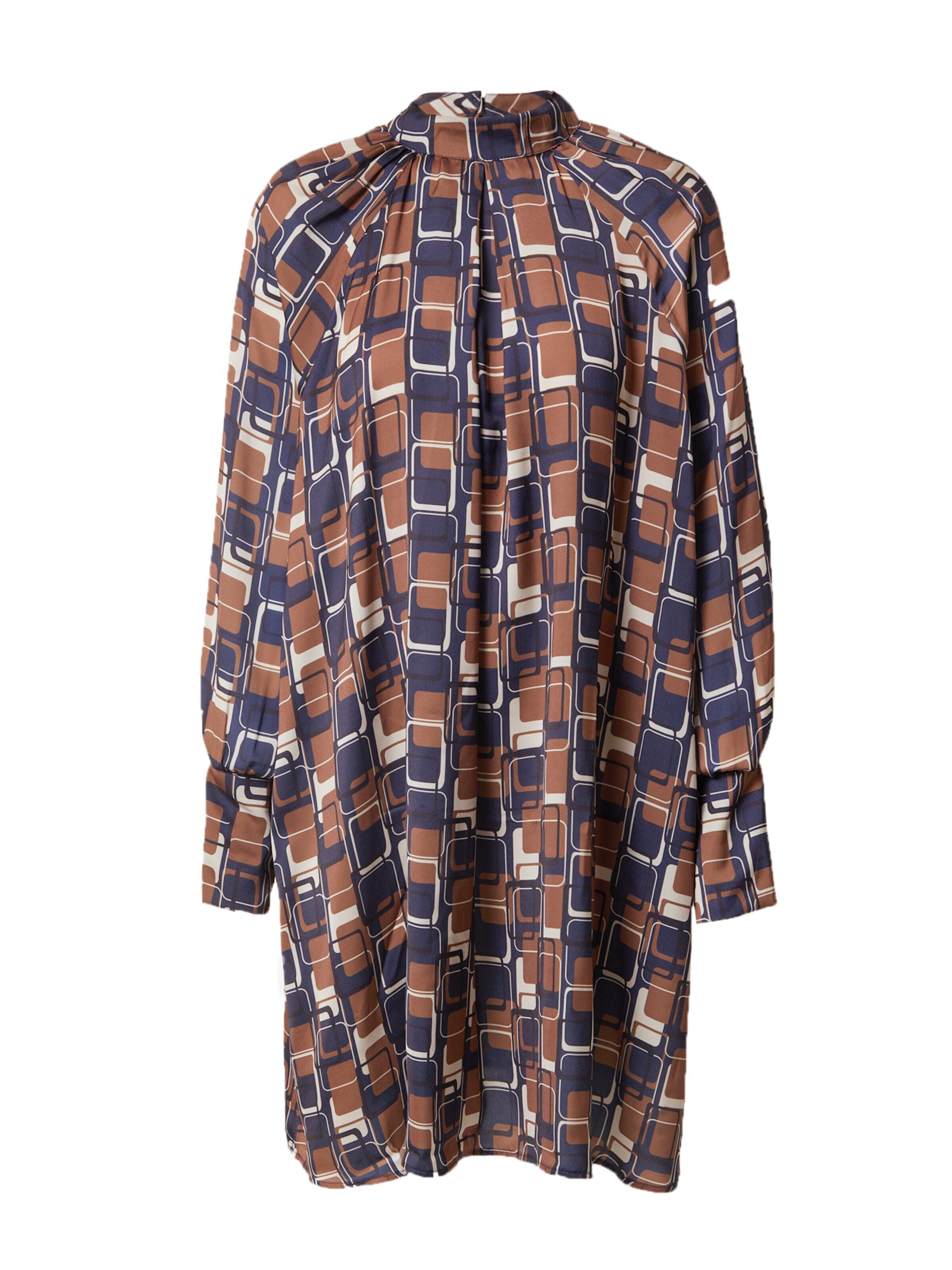 LTB Šaty 'NIFODO' námořnická modř / hnědá / černá / bílá