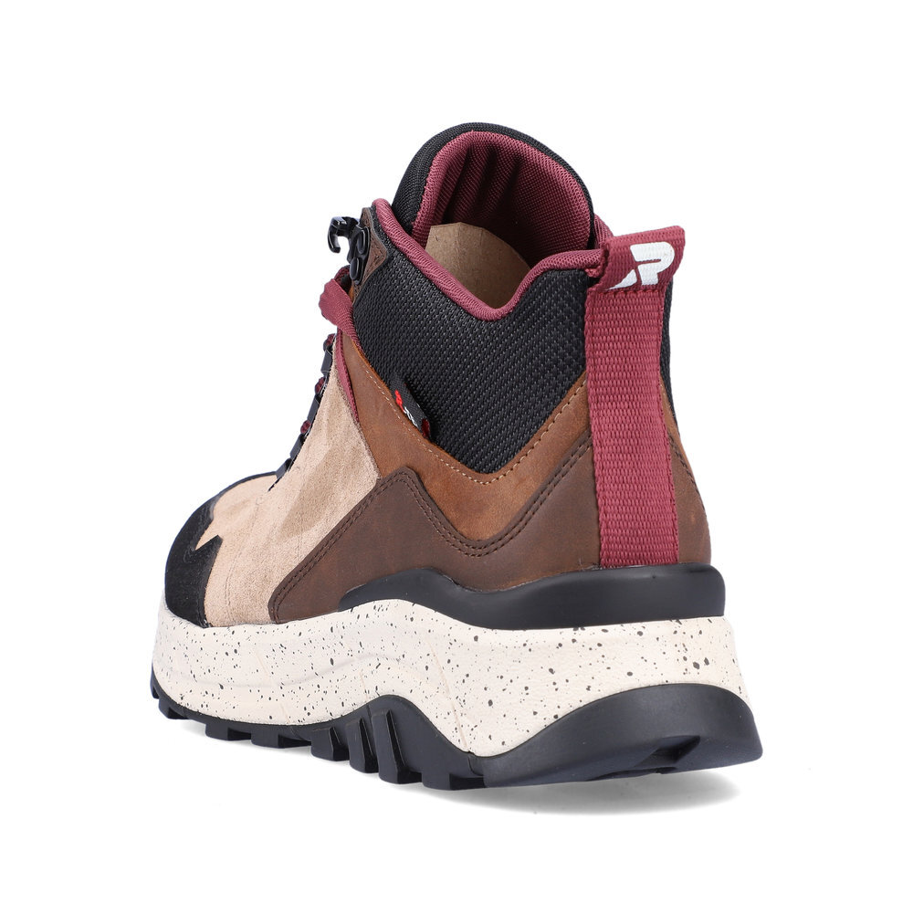 RIEKER - REVOLUTION Sportovní kožená obuv W0062-64 Rieker-R hnědá