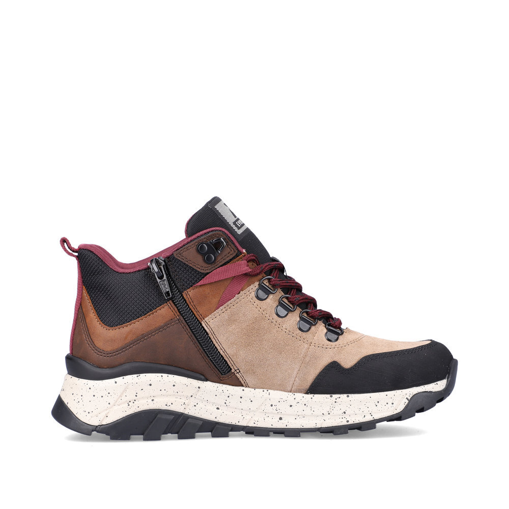 RIEKER - REVOLUTION Sportovní kožená obuv W0062-64 Rieker-R hnědá