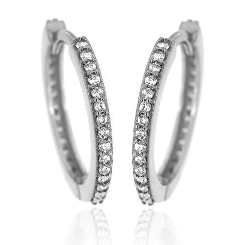 Zlatnictví U Kostela Stříbrné kroužky s bílými zirkony 072