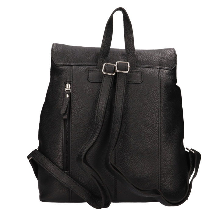 Dámský kožený batoh Lagen - černý