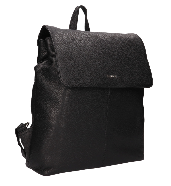 Dámský kožený batoh Lagen - černý
