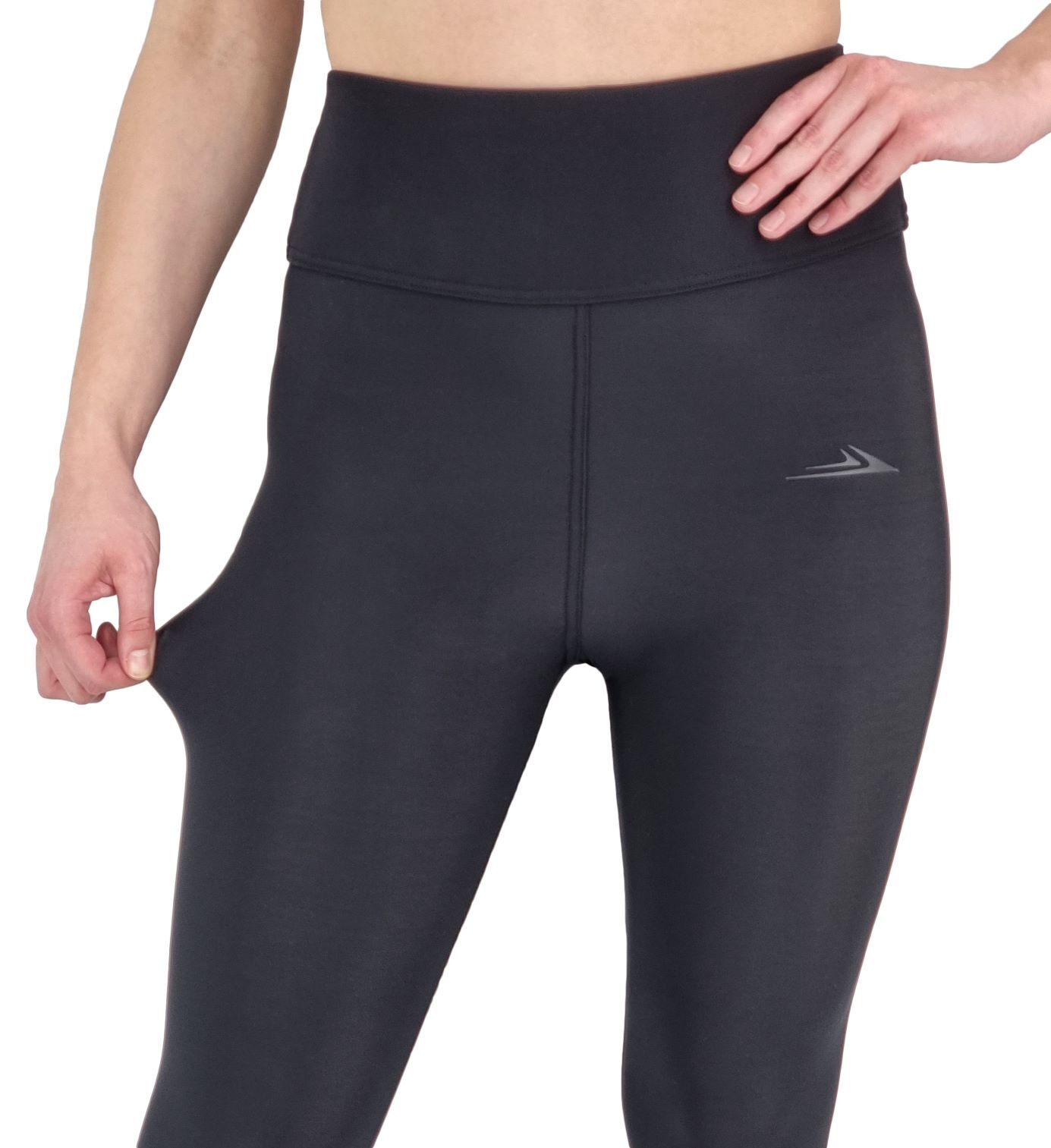 NEYWER Dámské silně zateplené funkční elastické legíny černé UL510