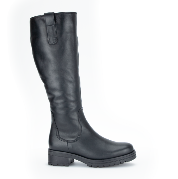 Kožené kozačky se zateplením Gabor 92.787.90 černá