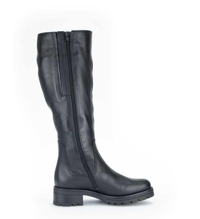 Kožené kozačky se zateplením Gabor 92.787.90 černá