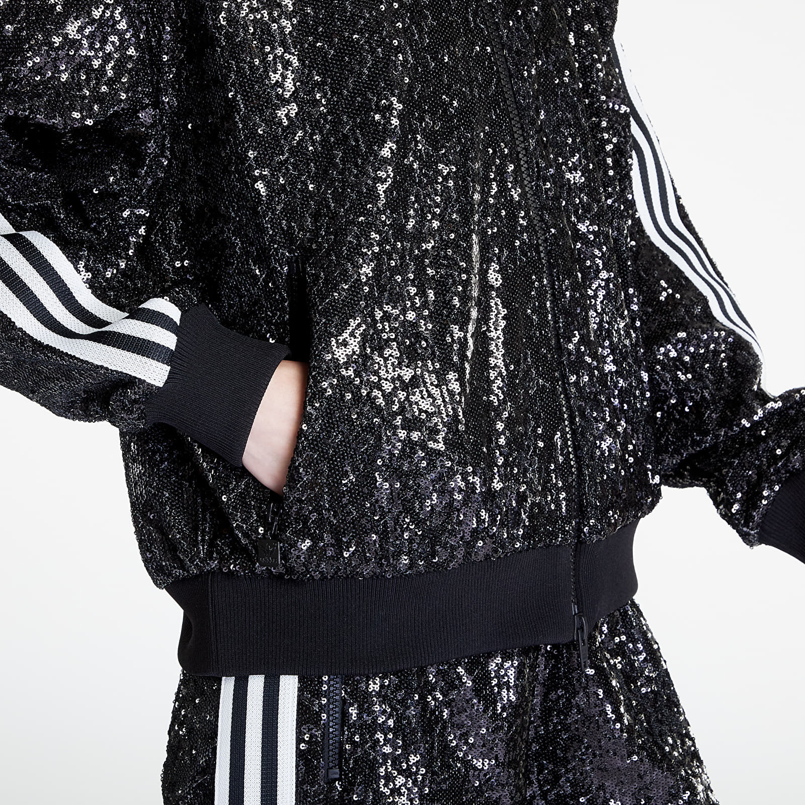 adidas Originals adidas Blue Version Sequin Track Jacket UNISEX Black