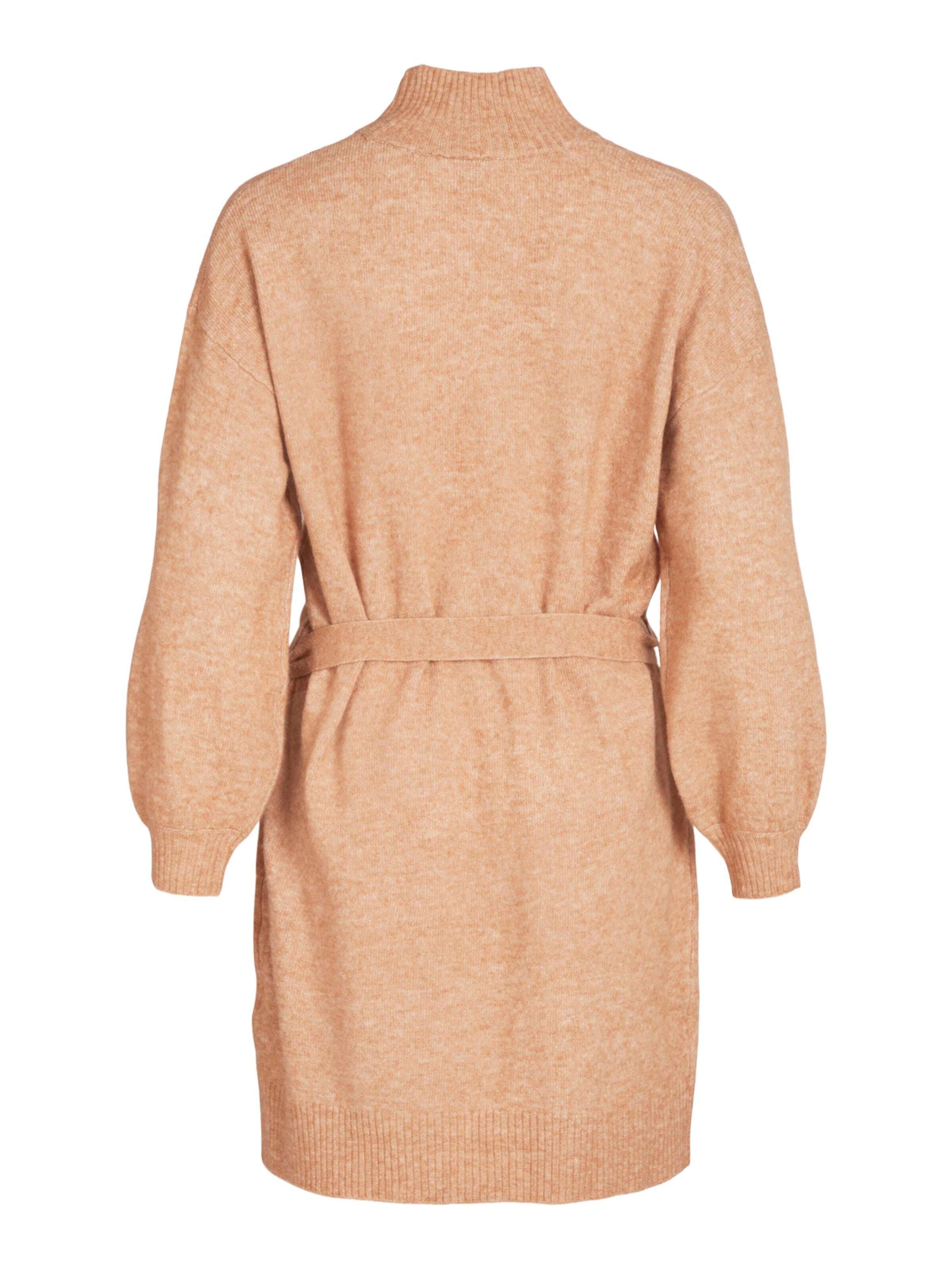 VILA Úpletové šaty 'EVAH' karamelová