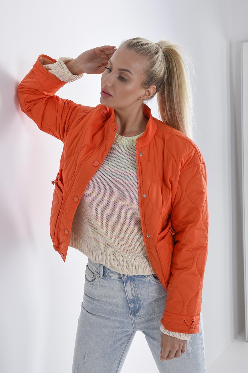 PŘECHODNÁ PROŠÍVANÁ BUNDA KORÁL Rino Pelle