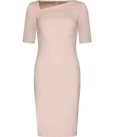 mustard cape detail bodycon dress