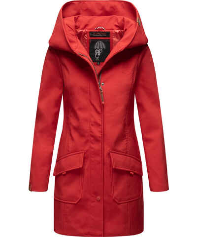 Červené dámské kabáty s kapucí | 150 kousků - GLAMI.cz