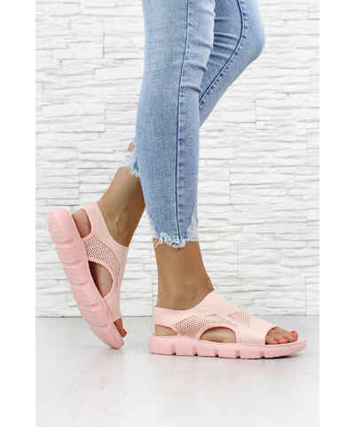 Růžové dámské sandály na podpatku | 930 kousků - GLAMI.cz