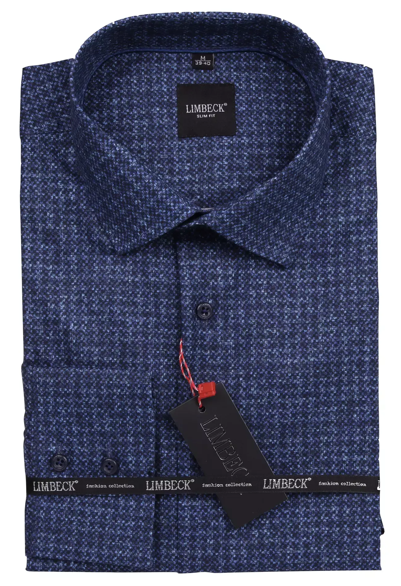 Limbeck modrá košile se vzorem