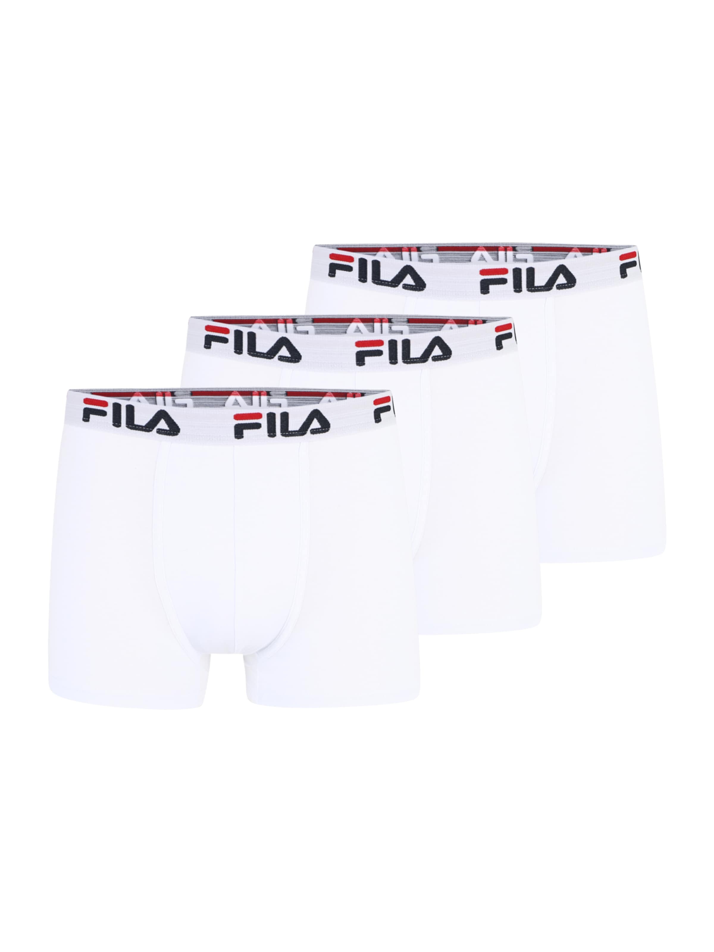 FILA Boxerky ohnivá červená / černá / bílá