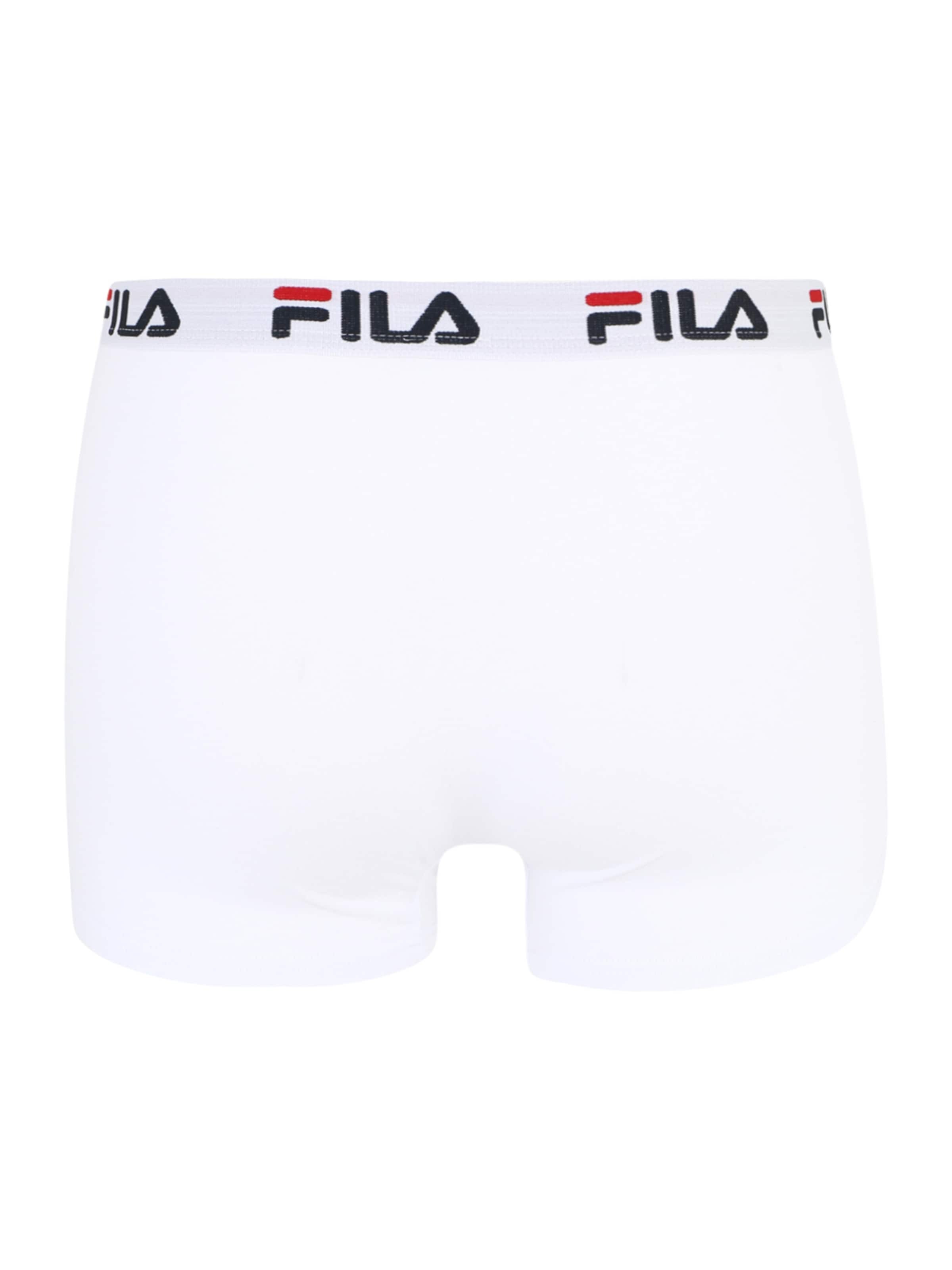 FILA Boxerky ohnivá červená / černá / bílá